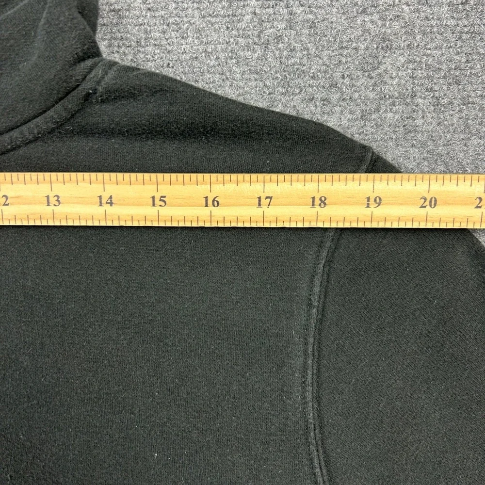 The North Face Hoodie Mens M Black Logo Pullover Fleece Outdoor Half Dome